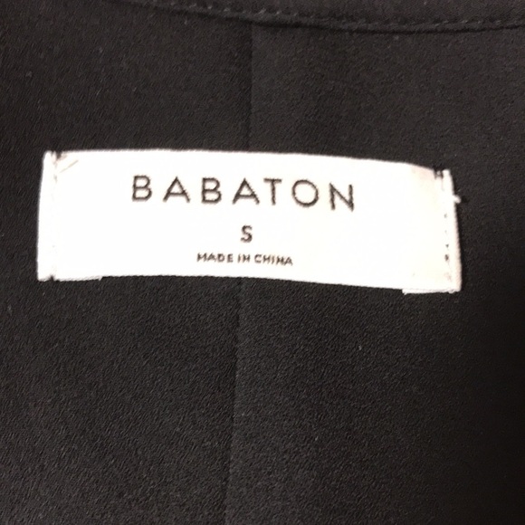 Aritzia Babaton Black Wallace Wrap Dress - Picture 7 of 9